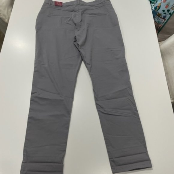 SMART SET Light Gray Cotton Pants Mid-Rise ~ Size 12 with tags - Picture 6 of 15